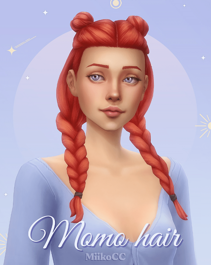 Momo Hair - Long Braided Pigtails