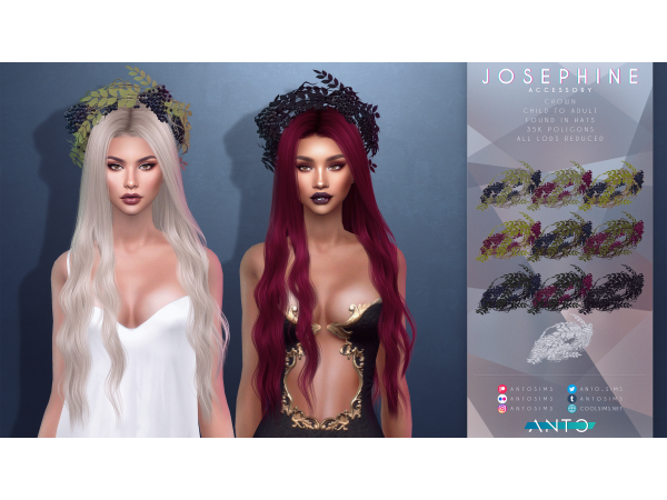Josephine Crown (AlphaCC - Elegant Hair Accessories for Women, Regal Female Crowns)