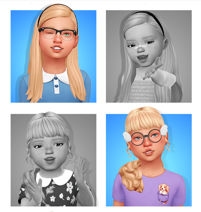 Maxis Match Hair Conversion Collab by Notdaniella X Naevys