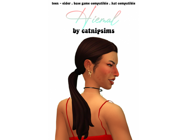 Frosty Whiskers: Hiemal Hair by CatnipSims (Alpha Long Hair for Feline-Inspired Females)