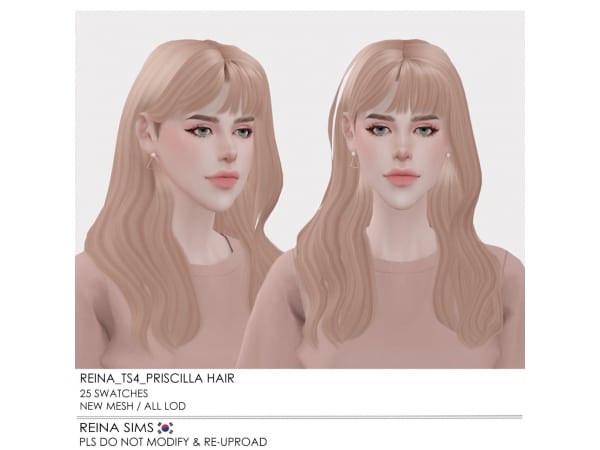 Priscilla's Cascade: The Ultimate Alpha Long Hair Collection (#AlphaCC Female Hair)