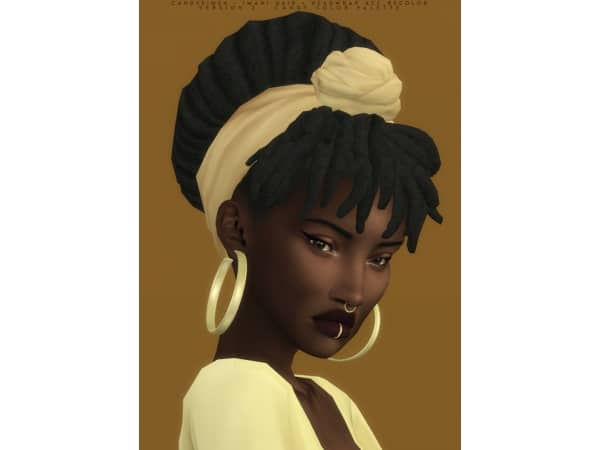 1. Imani Locks: Alpha Elegance (Female Hair, Updo, Afro, CC) 2. Imani Tresses: Alpha Chic (Female Hair, Afro, Updo, Custom Content)