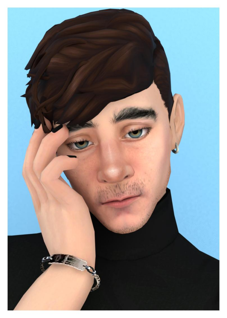 Subtle Stubble Beard for Sims: Base Game, Teen-Elder, Custom Thumbnail