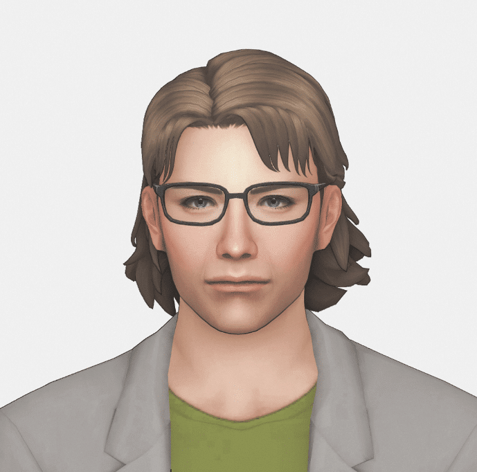 Otacon Short Wolf Cut Hairstyle [MM]