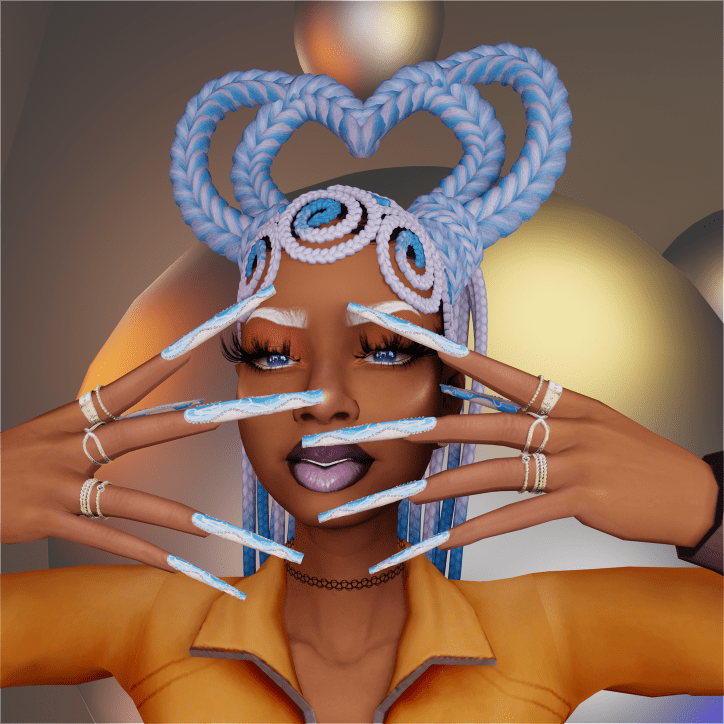 Heart Swirl Hair