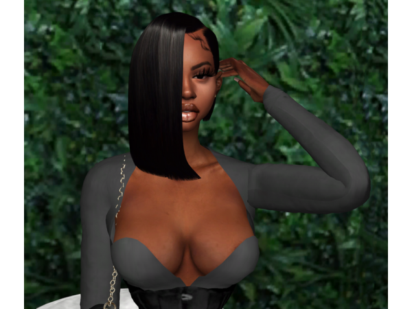 Giselle's Chic Bob: BrandySims' Alpha Hair (AlphaCC, Female Short & Afro Styles)