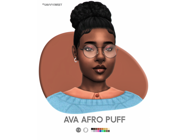 Savvy Sweet's Ava Afro Puff: The Alpha of Female Updo Hairstyles (#AlphaHair)