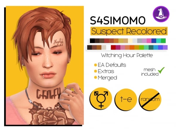 AlphaLocks Makeover: S4Simomo's Stunning Recolored Male Hair Collection (#AlphaCC)