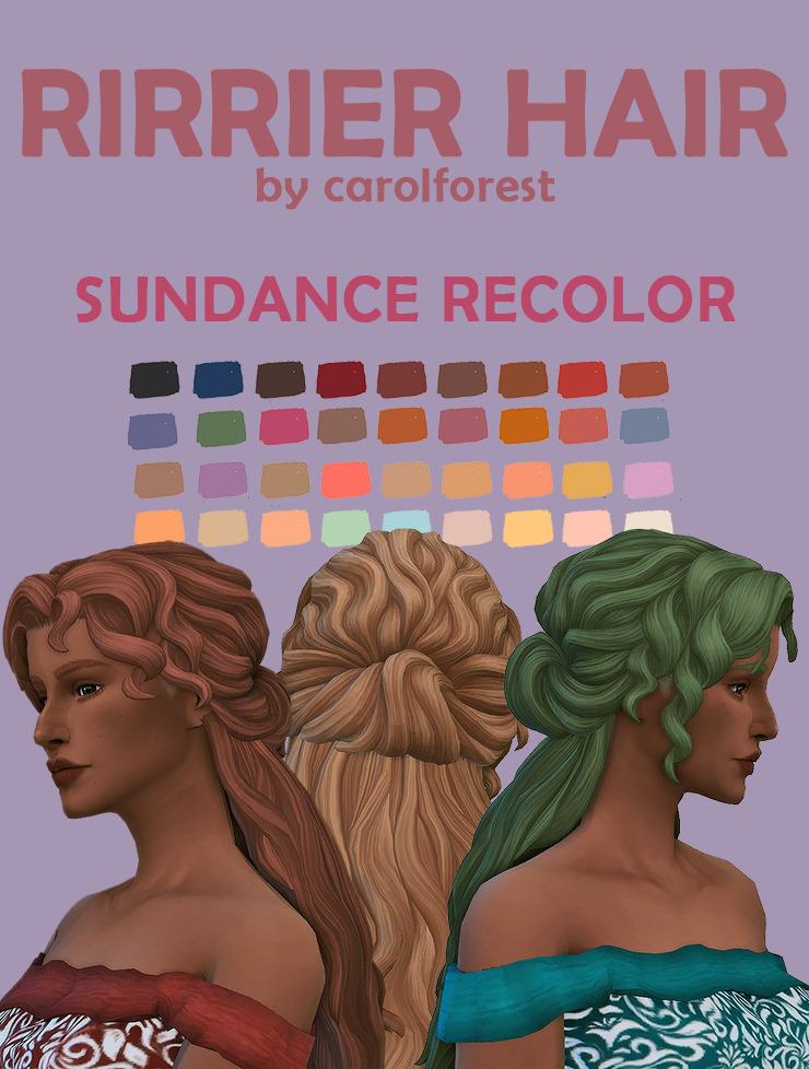 Sundance Palette Hair Recolor by @carolforest with Mesh Links