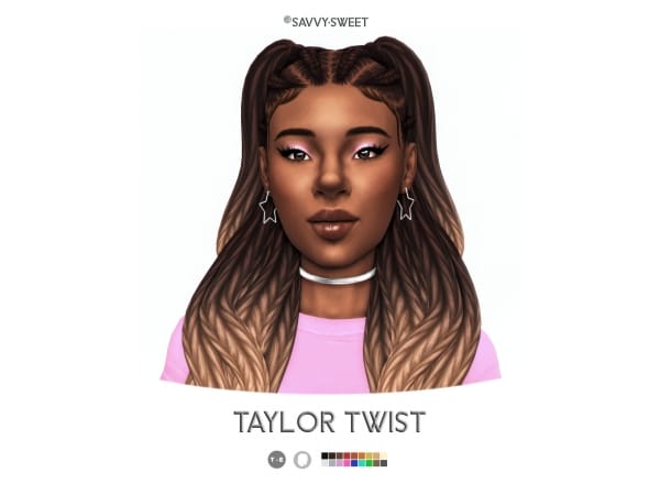 SavvySweet's Taylor Twist: Ultimate Alpha Hair Collection (Long, Updo, Afro Styles)
