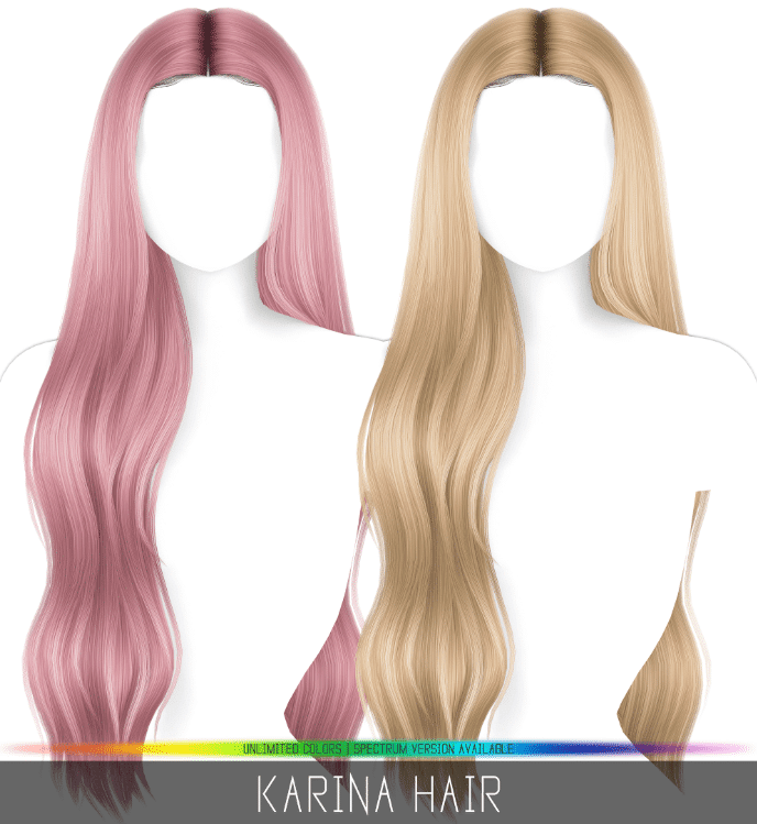 Long Thick Wavy Middle Parted Hairstyle [ALPHA]