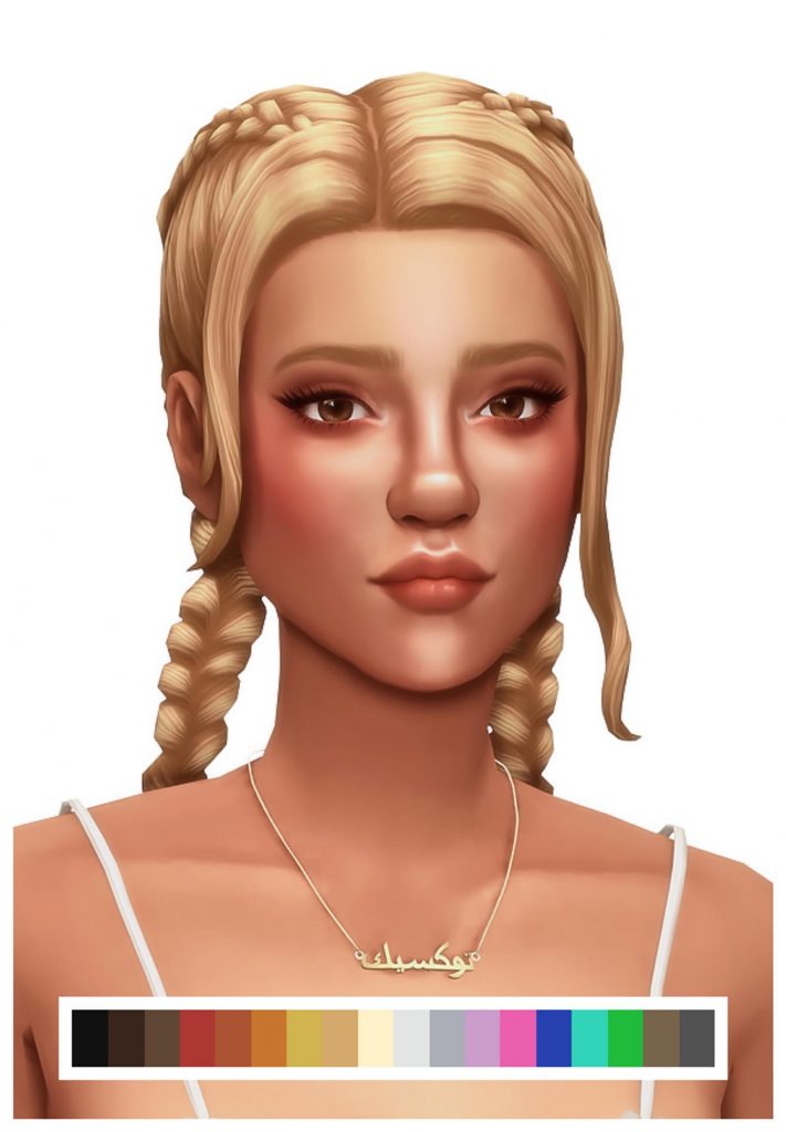 French Braid Hair with Side Bangs [MM]