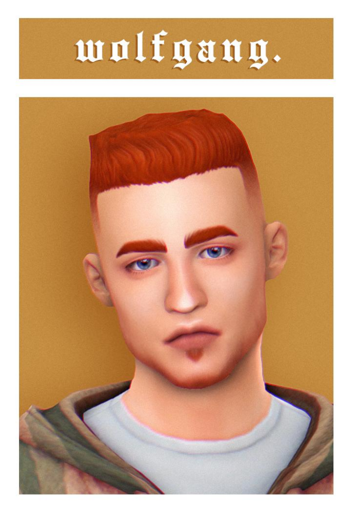 Wolfgang Hair Mesh Edit: Strangerville Gamepack, Shorter Style, 18 Colors