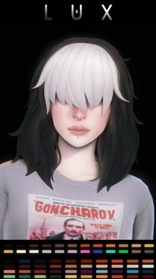 Messy Middle Length Hairstyle with Full Bangs for Female [MM]