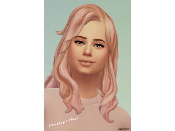 RavenSim's Penelope Tresses: The Ultimate Alpha Long Hair Collection (#AlphaCC)