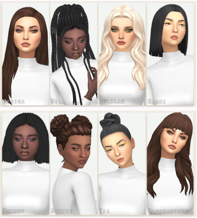 Recolors of Grimcookies and Savvy Hairs
