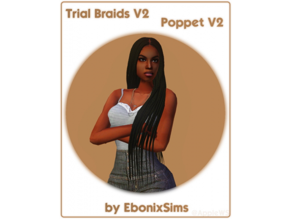 EbonixSims Enchantment: 4T2 Trial Braids (Alpha Hair, Female Afro & Braids CC)