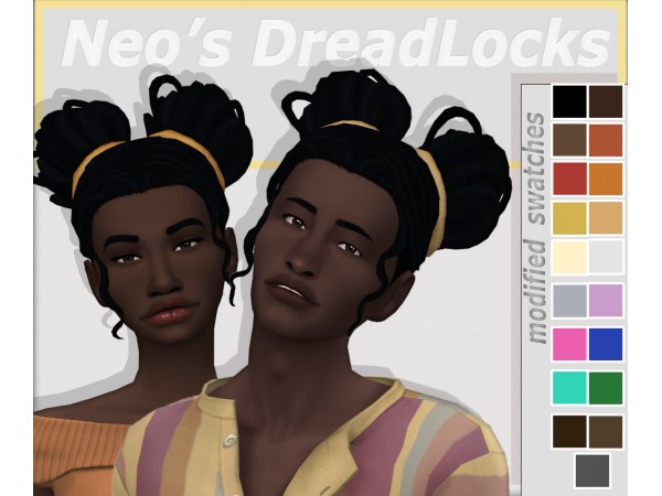 Neo Tresses Unleashed: Dazzling Dreadlocks by DBasiasimbr (AlphaCC Female Hair Collection)