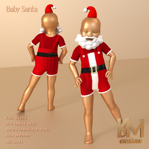 SantaBabyWardrobePack (Baby & Toddler Outfits, Accessories, Jewelry, Pet Attire, Female & Facial Hair)