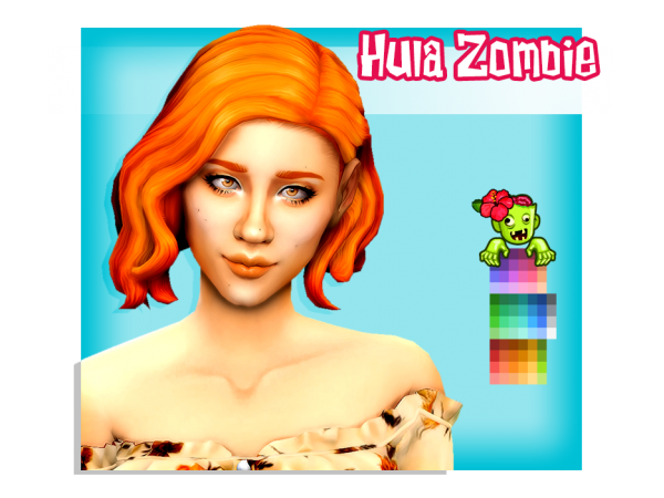 Zombie Twist: Esmé's Lush Green Tresses (Alpha Hair for the Fashion-Forward Undead)