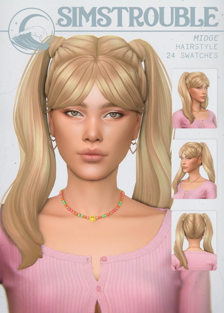 Piggytail Hair with Bangs [MM]