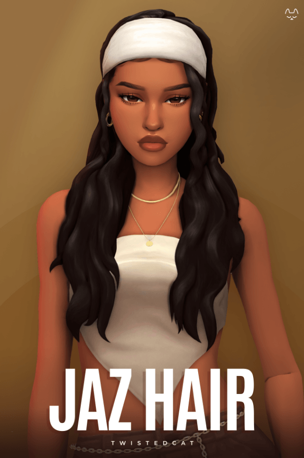 Curly Long Hair with Headband