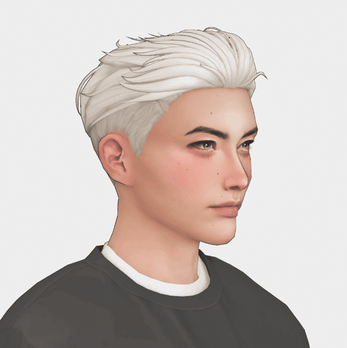 Hajoon Slicked Back Hairstyle with Faded Side for Male [MM]