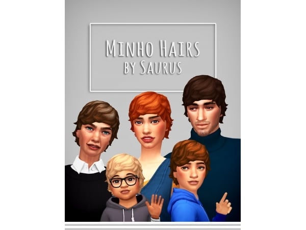 Minho's Marvelous Manes: Versatile Hairstyles for Every Age (Toddler to Adult Alpha CC)