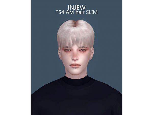 AlphaLocks Majesty: Injew_TS4's Sleek Male Hair (AlphaCC, Slim Fit)