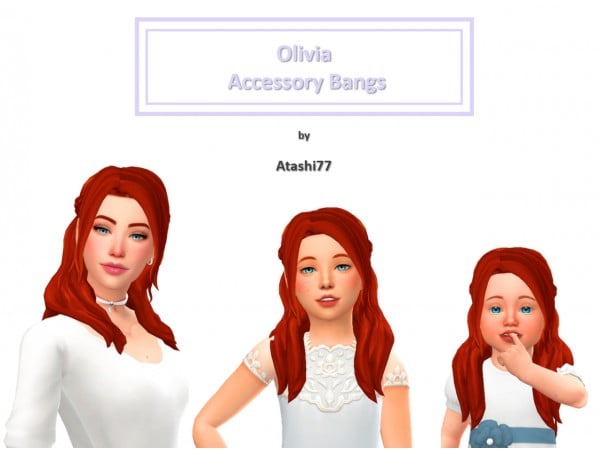 Atashi77's Olivia Elegance: Chic Alpha Hair Bangs & Accessories