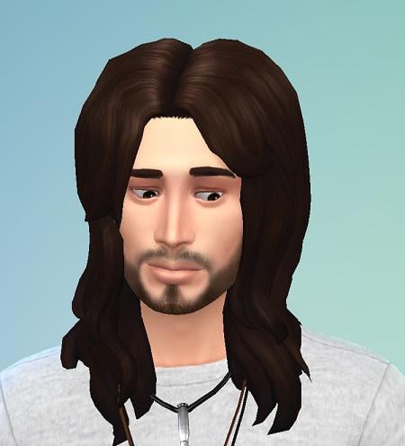 Messy Med Male Hair