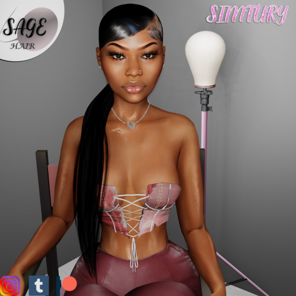 Sage Elegance by Simtury: The Ultimate Alpha Long Hair Collection (Female Updos & Styles)