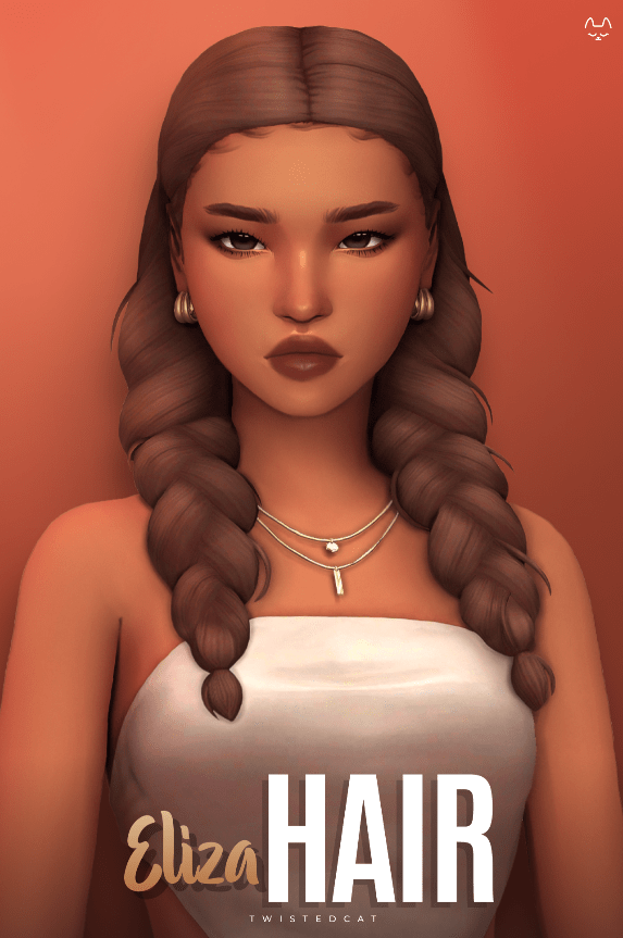Eliza Long Pigtails Hairstyle