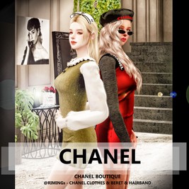 Chanel Dress and Hat Collection for Female [Alpha]