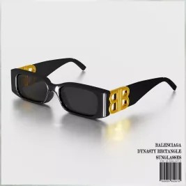 Balenciaga Dynasty Rectangle Sunglasses | MIRO