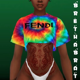 TIE-DYE FENDI TEE