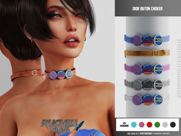 DIOR BUTON CHOKER