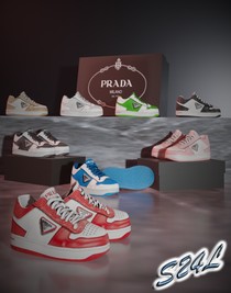 Prada Downtown leather sneakers | Sailor24Love Sims