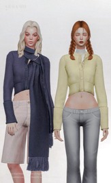 Burberry Scarf Wool Cashmere Cardigan
