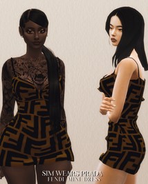 Fendi Collection 4 (catsuit/mini dress)