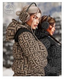 FENDI SKI Collection - Earmuffs + Beanie + Gloves & ALL IN ONE | Camuflaje