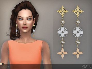 Louis Vuitton Monogram Earrings by BEO