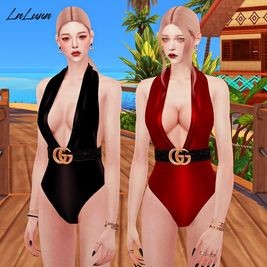 Gucci belt Swimsuit