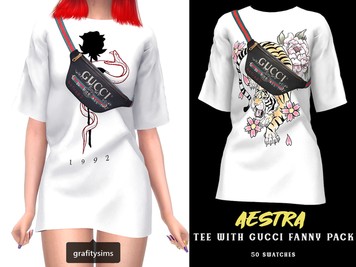 Aestra Tee With Gucci Fanny Pack