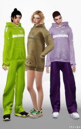 Shunga - Balenciaga Distressed Hoodie for All Genders
