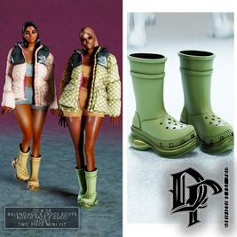CC# 59 (BALENCIAGA x CROCS BOOTS/ NORTH FACE JACKET x GUCCI)