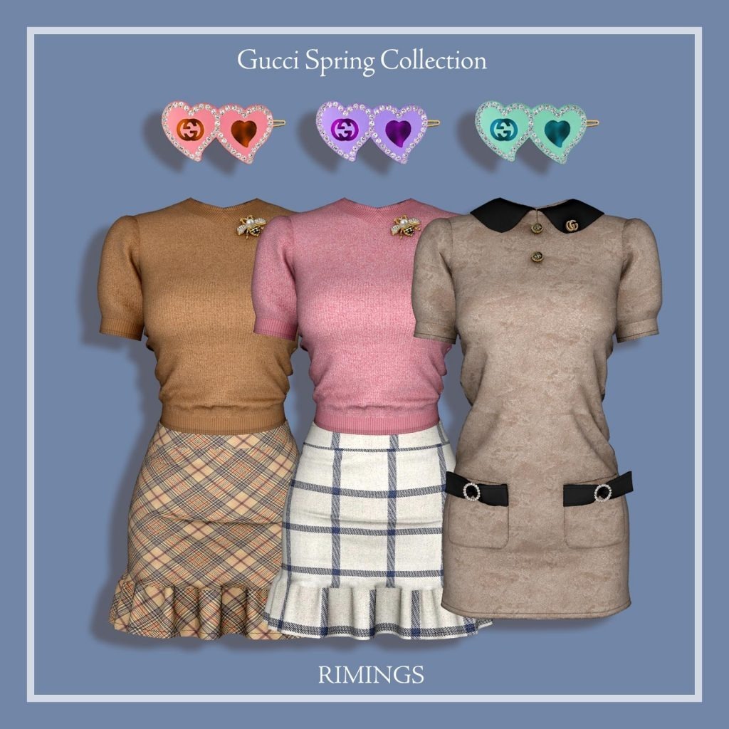 Gucci Branded Spring Collection (Full Body Outfit / Top / Bottom / Hat) [Alpha]