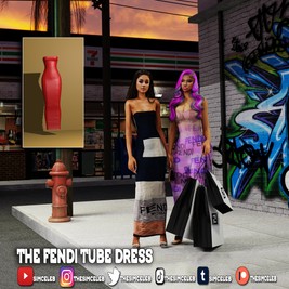 The Fendi Tube Dress | SIMCELEB .