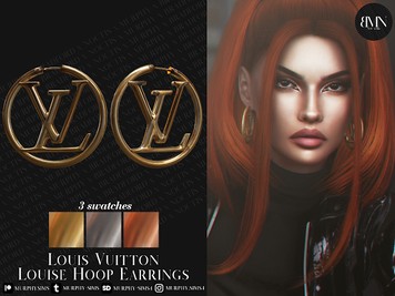 Louis Vuitton Louise Hoop Earrings