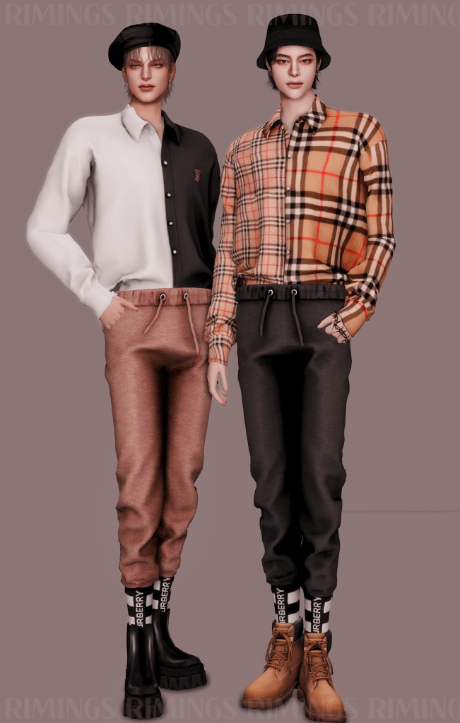 Burberry Vintage Shirt & Sweat Pants by rimings